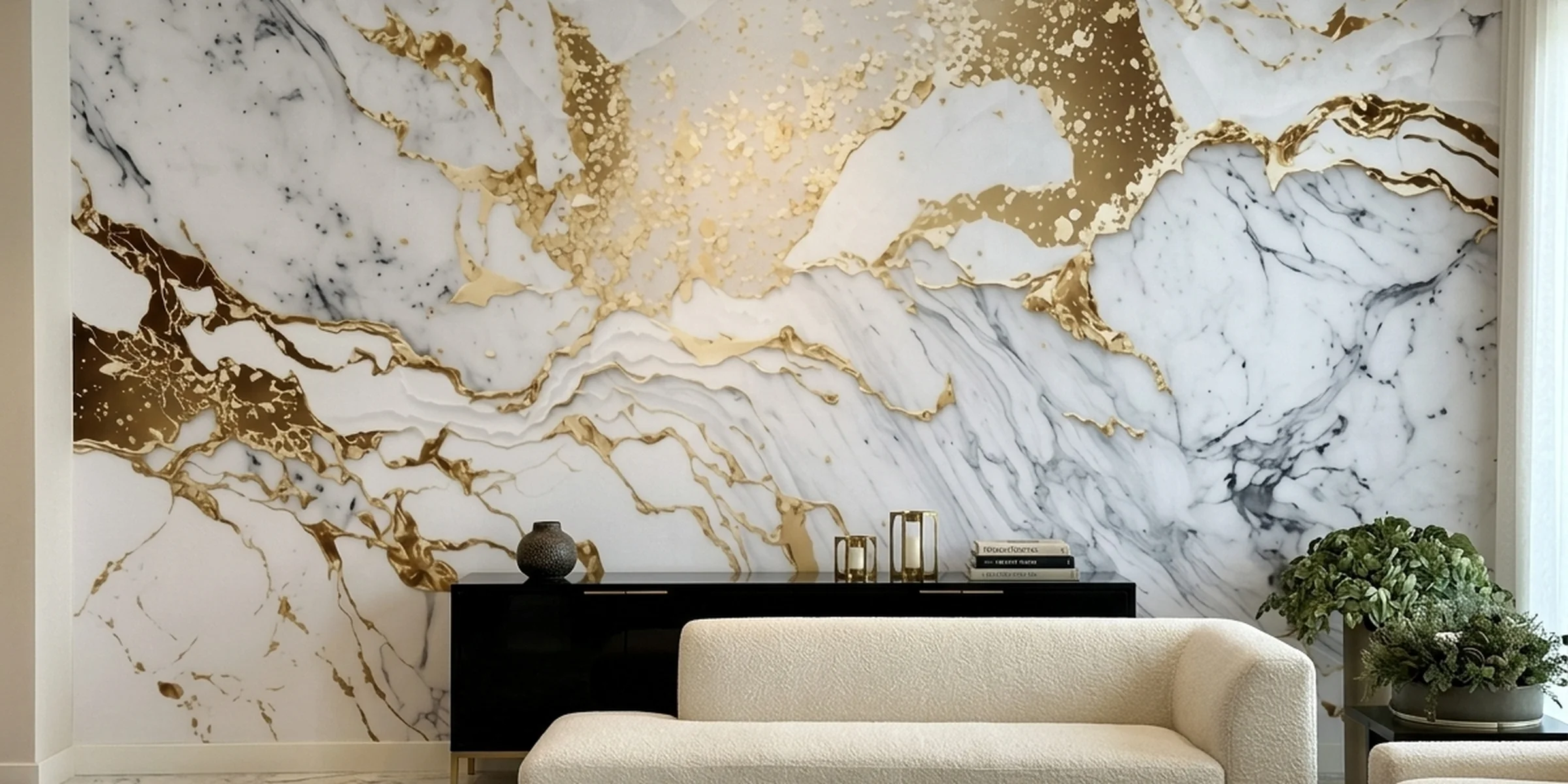 Golden Marble Elegance