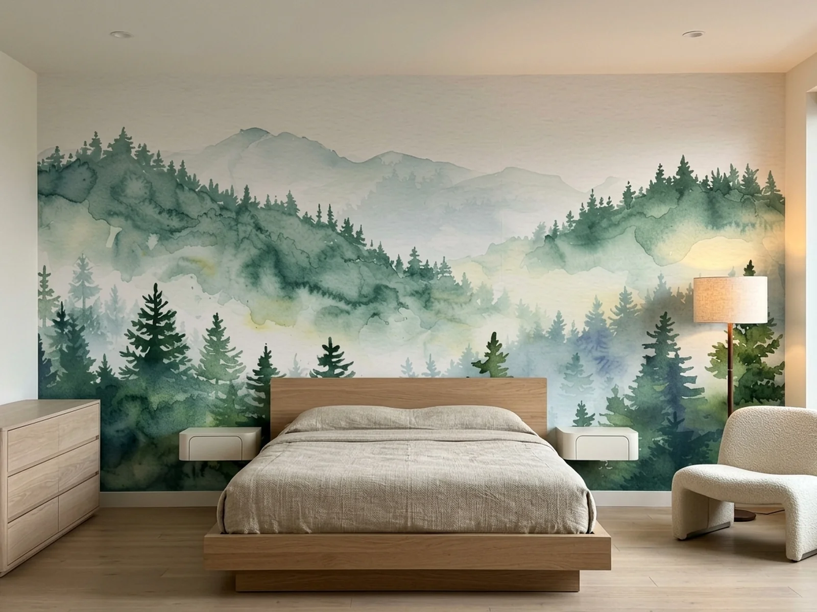 Serene Forestscape v prostoru